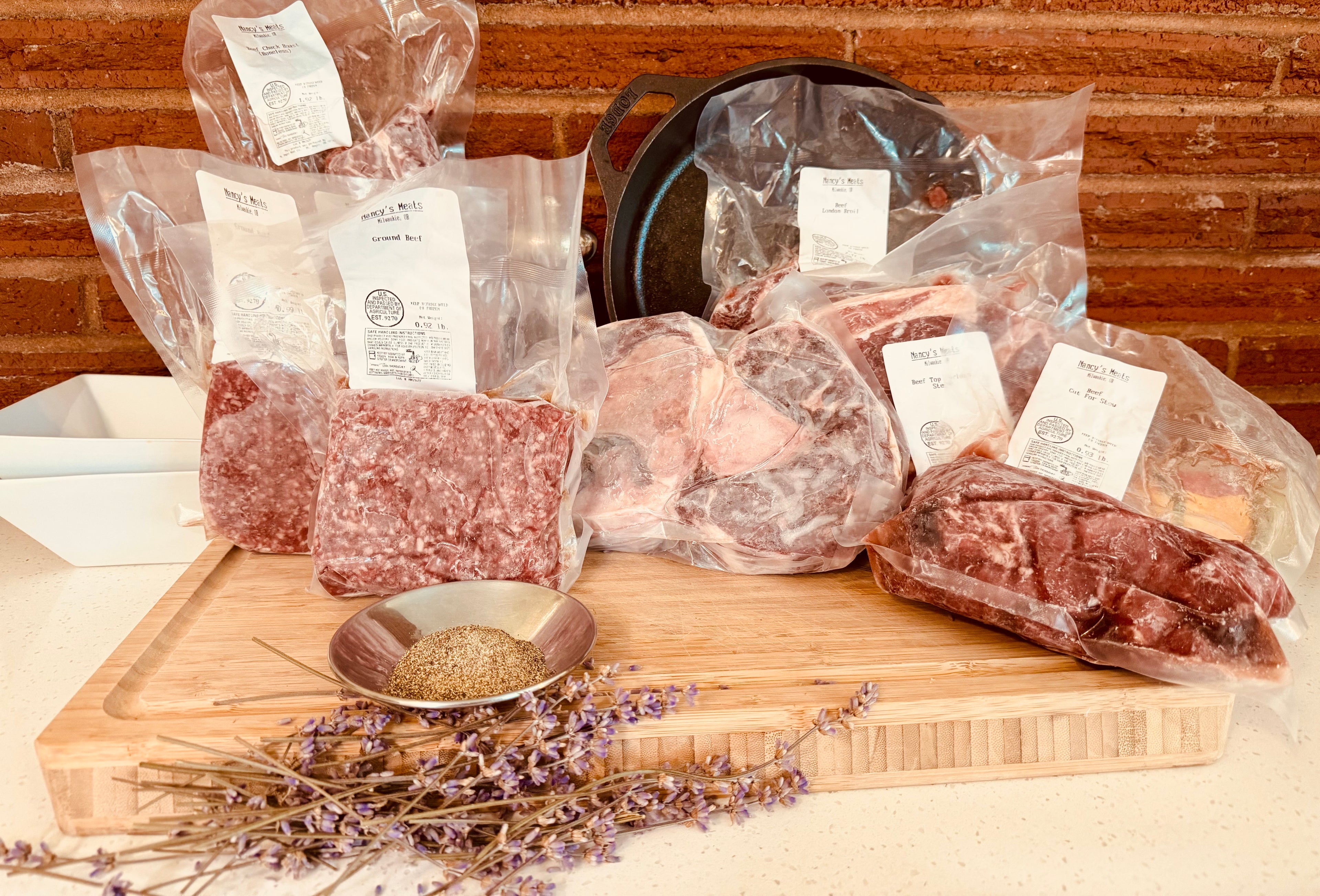 Immunity & Steak Bundle - Health-Focused Meal Pack with Bone Broth Bones (10.98) lbs)